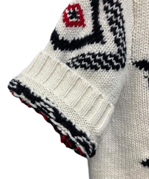 POLO RALPH LAUREN（ポロ・ラルフローレン）POLO RALPH LAUREN (ポロ・ラルフローレン) S/Sノルディックニット ホワイト サイズ:Ｓ 未使用品の古着・服飾アイテム