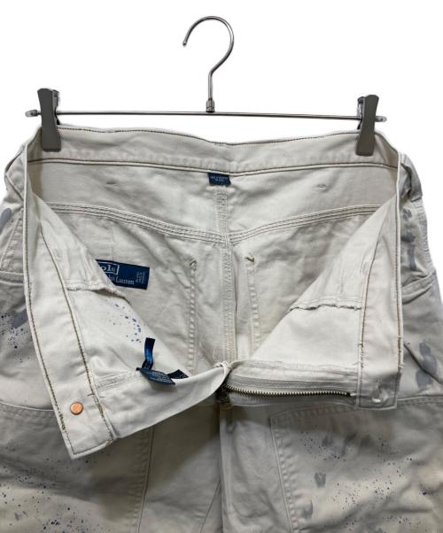 POLO RALPH LAUREN（ポロ・ラルフローレン）POLO RALPH LAUREN (ポロ・ラルフローレン) ペンキ加工ペインターパンツ ベージュ サイズ:SIZE 33の古着・服飾アイテム