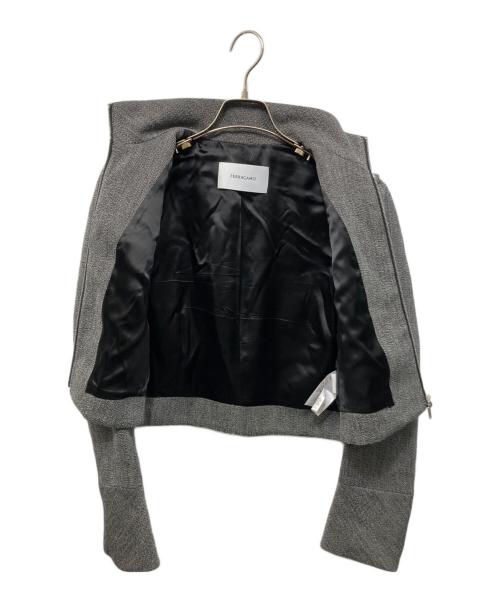 Ferragamo（フェラガモ）Ferragamo (フェラガモ) ウールショートジップジャケット グレー サイズ:38の古着・服飾アイテム