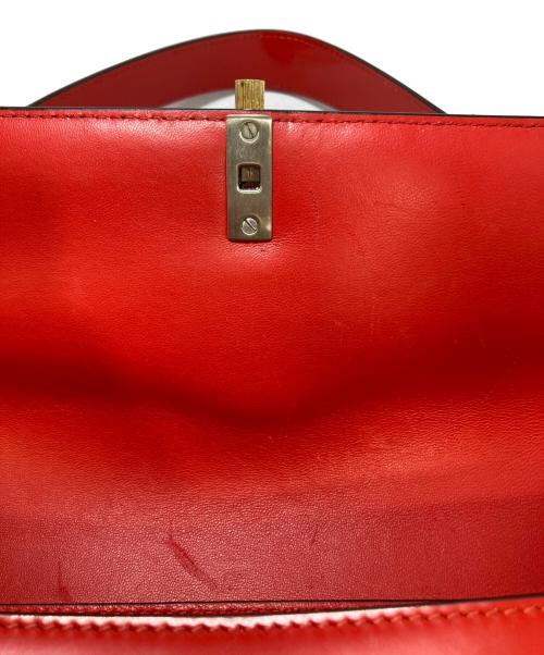 Ferragamo（フェラガモ）Ferragamo (フェラガモ) Geometric Mini Bag レッドの古着・服飾アイテム