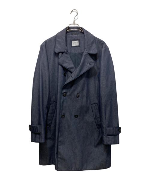 ARMANI COLLEZIONI（アルマーニ コレツィオーニ）ARMANI COLLEZIONI (アルマーニ コレツィオーニ) 撥水デニムトレンチコート ネイビー サイズ:SIZE 52の古着・服飾アイテム