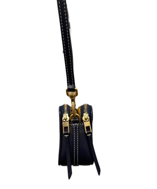 TORY BURCH（トリーバーチ）TORY BURCH (トリーバーチ) モノグラムジャガードカメラバッグ ベージュ×ネイビーの古着・服飾アイテム