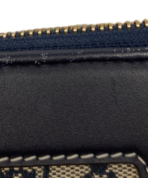 TORY BURCH（トリーバーチ）TORY BURCH (トリーバーチ) モノグラムジャガードカメラバッグ ベージュ×ネイビーの古着・服飾アイテム