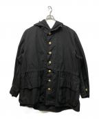 Swedish Armyスウェーデン軍）の古着「黒染めM39スノーカモパーカー」｜ブラック