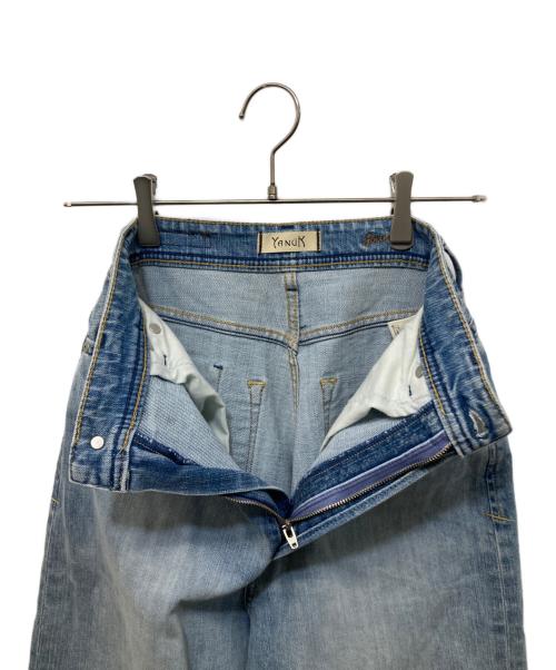 YANUK（ヤヌーク）YANUK (ヤヌーク) ルーズストレート JOAN ライトブルー サイズ:22の古着・服飾アイテム