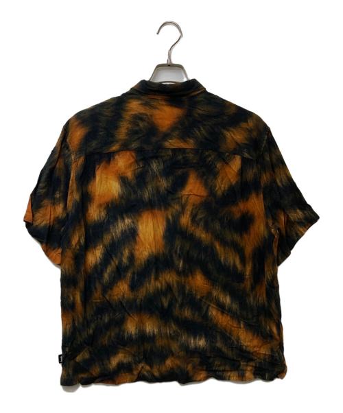 stussy（ステューシー）stussy (ステューシー) Fur Print shirt ブラック サイズ:Mの古着・服飾アイテム