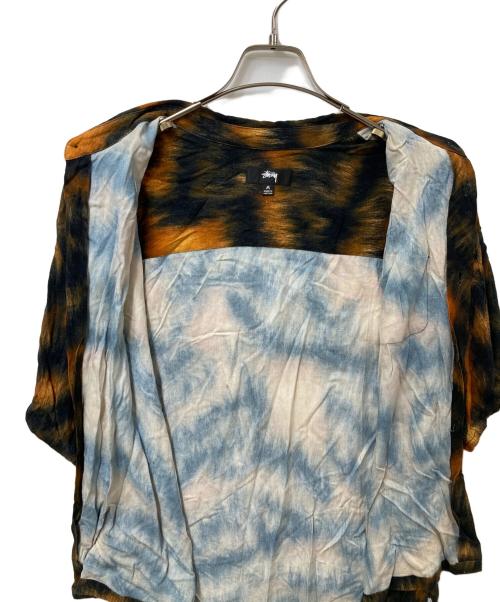 stussy（ステューシー）stussy (ステューシー) Fur Print shirt ブラック サイズ:Mの古着・服飾アイテム