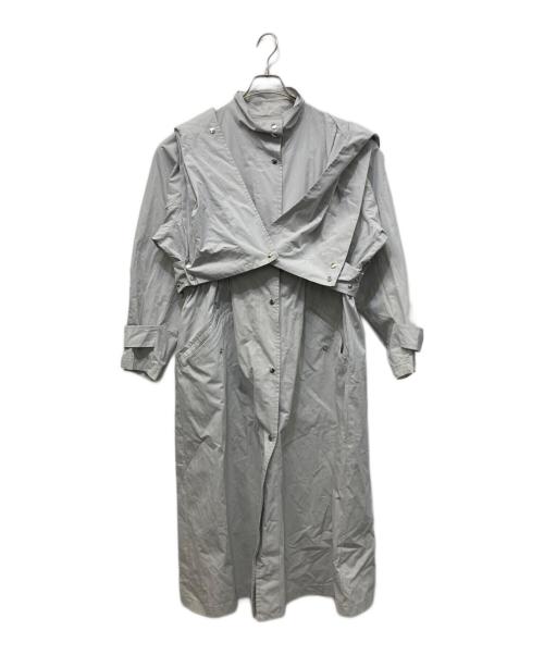 H BEAUTY&YOUTH（エイチ ビューティー&ユース）H BEAUTY&YOUTH (エイチ ビューティー&ユース) LAYERED COAT グレー サイズ:Mの古着・服飾アイテム