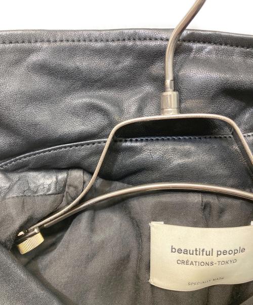 beautiful people（ビューティフルピープル）beautiful people (ビューティフルピープル) ダブルライダースジャケット ブラック サイズ:130の古着・服飾アイテム