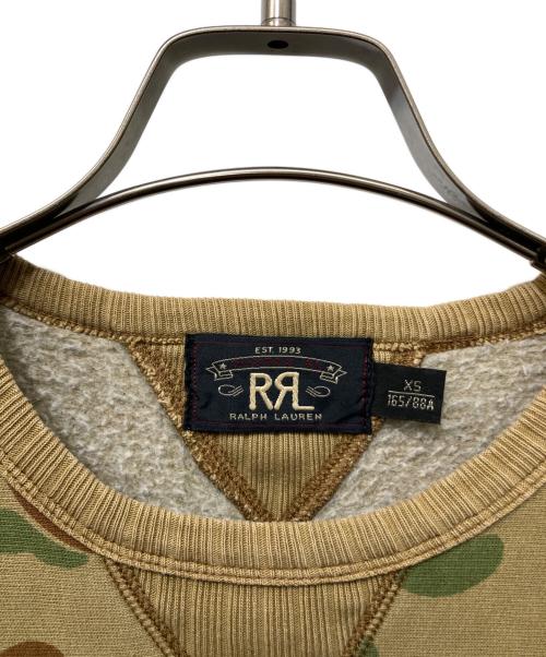RRL（ダブルアールエル）RRL (ダブルアールエル) 両Vガゼット カモフラスウェット カーキ サイズ:ＸＳの古着・服飾アイテム