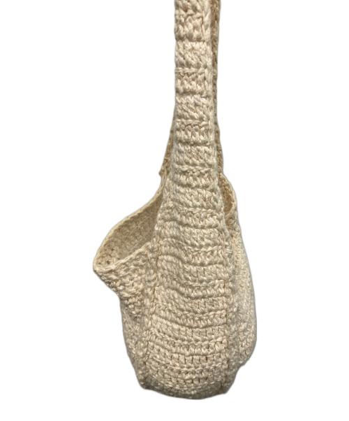 ARNAR MAR JONSSON（アルナーマールヨンソン）arnar mar jonsson (アルナーマールヨンソン) ニットショルダーバッグ ベージュの古着・服飾アイテム