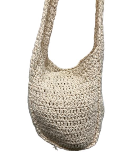 ARNAR MAR JONSSON（アルナーマールヨンソン）arnar mar jonsson (アルナーマールヨンソン) ニットショルダーバッグ ベージュの古着・服飾アイテム