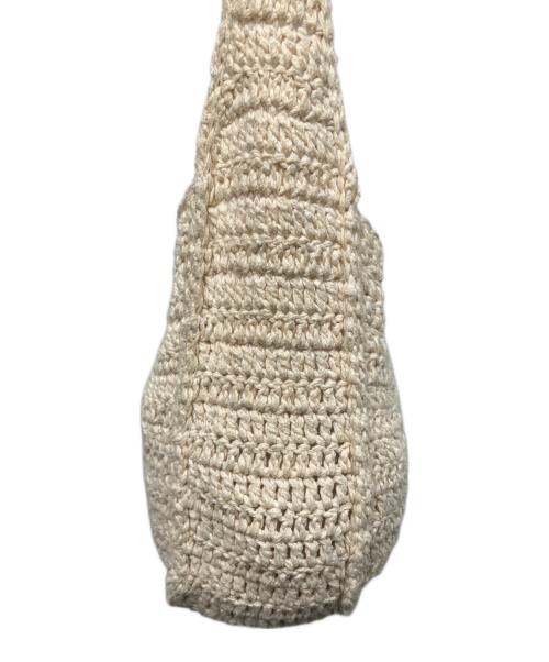 ARNAR MAR JONSSON（アルナーマールヨンソン）arnar mar jonsson (アルナーマールヨンソン) ニットショルダーバッグ ベージュの古着・服飾アイテム