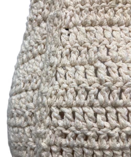 ARNAR MAR JONSSON（アルナーマールヨンソン）arnar mar jonsson (アルナーマールヨンソン) ニットショルダーバッグ ベージュの古着・服飾アイテム