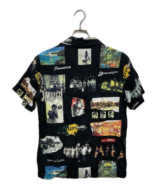 WACKO MARIA（ワコマリア）WACKO MARIA (ワコマリア) KINGSTON JAMAICA S/S HAWAIIAN SHIRT ブラック×マルチカラー サイズ:Mの古着・服飾アイテム