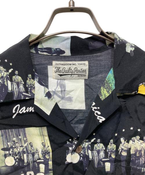 WACKO MARIA（ワコマリア）WACKO MARIA (ワコマリア) KINGSTON JAMAICA S/S HAWAIIAN SHIRT ブラック×マルチカラー サイズ:Mの古着・服飾アイテム