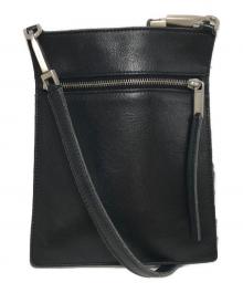 RICK OWENS（リックオウエンス）の古着「レザーミニショルダーバッグ」｜ブラック