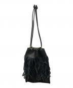 PORTER×5525galleryポーター×ゴーゴーニーゴーギャラリー）の古着「FRINGE POUCH」｜ブラック