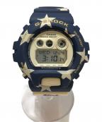 CASIO×ALIFEカシオ×エーライフ）の古着「デジタルウォッチ」｜ネイビー×ベージュ