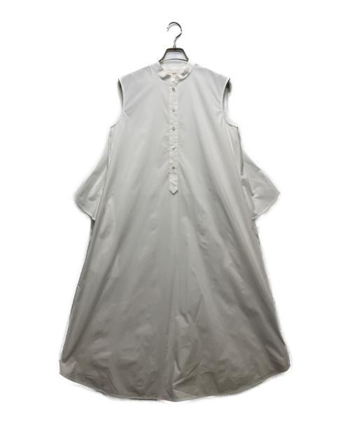 YORI（ヨリ）yori (ヨリ) バックフレアワンピース ホワイト サイズ:FREEの古着・服飾アイテム