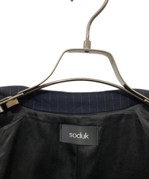 soduk（スドーク）soduk (スドーク) ウール切替テーラードジャケット ネイビー サイズ:SIZE Freeの古着・服飾アイテム