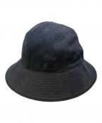 COMOLIコモリ）の古着「シルクネップ ハット」｜ブラック