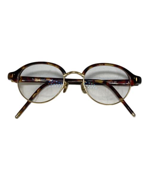 Re:See（リシー）Re:See (リシー) match demi ラウンド眼鏡フレーム ブラウン サイズ:48□20の古着・服飾アイテム