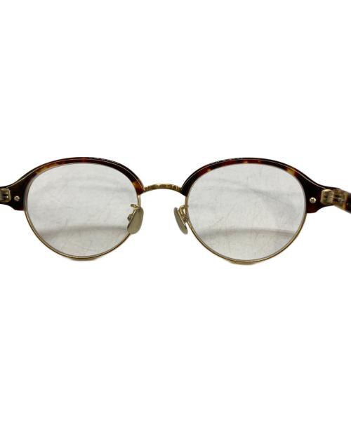 Re:See（リシー）Re:See (リシー) match demi ラウンド眼鏡フレーム ブラウン サイズ:48□20の古着・服飾アイテム