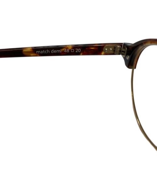 Re:See（リシー）Re:See (リシー) match demi ラウンド眼鏡フレーム ブラウン サイズ:48□20の古着・服飾アイテム