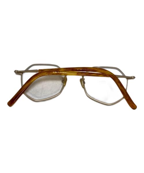 Re:See（リシー）Re:See (リシー) laxer ヘブタゴンシェイプ眼鏡フレーム ライトブラウン サイズ:48□19-145の古着・服飾アイテム