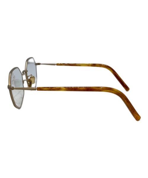 Re:See（リシー）Re:See (リシー) laxer ヘブタゴンシェイプ眼鏡フレーム ライトブラウン サイズ:48□19-145の古着・服飾アイテム