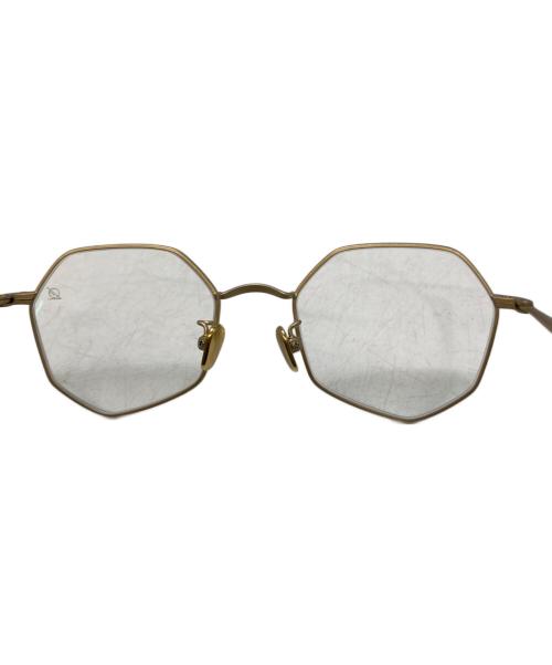 Re:See（リシー）Re:See (リシー) laxer ヘブタゴンシェイプ眼鏡フレーム ライトブラウン サイズ:48□19-145の古着・服飾アイテム