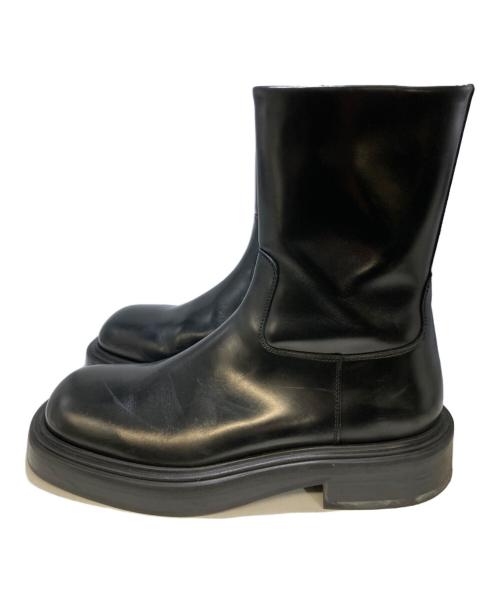 Ferragamo（フェラガモ）Ferragamo (フェラガモ) サイドジップブーツ ブラック サイズ:7 1/2Cの古着・服飾アイテム