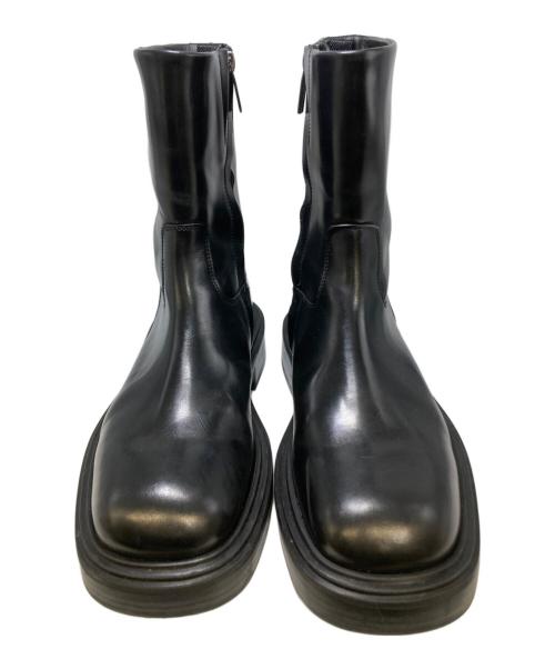 Ferragamo（フェラガモ）Ferragamo (フェラガモ) サイドジップブーツ ブラック サイズ:7 1/2Cの古着・服飾アイテム