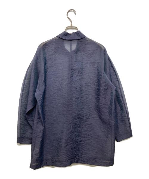 LOEFF（ロエフ）LOEFF (ロエフ) シアーシャツ ネイビーの古着・服飾アイテム