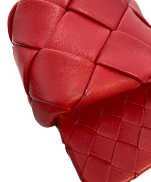 BOTTEGA VENETA（ボッテガベネタ）BOTTEGA VENETA (ボッテガベネタ) LIDO イントレチャートフラットサンダル レッド サイズ:37の古着・服飾アイテム