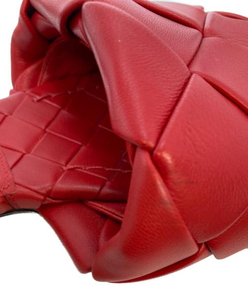 BOTTEGA VENETA（ボッテガベネタ）BOTTEGA VENETA (ボッテガベネタ) LIDO イントレチャートフラットサンダル レッド サイズ:37の古着・服飾アイテム