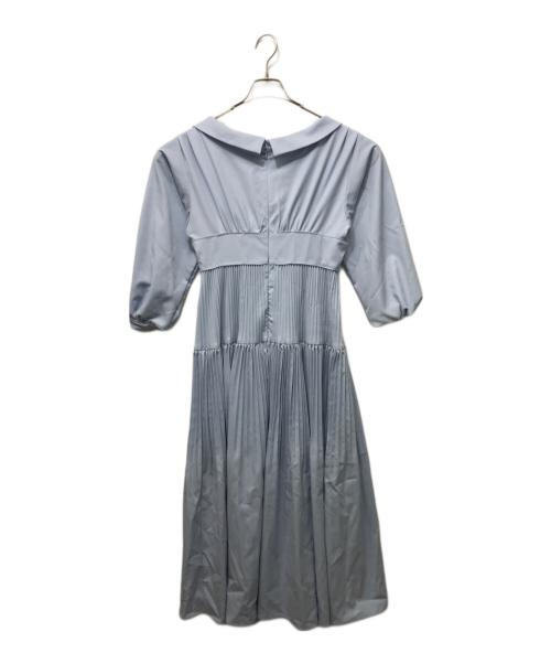 HER LIP TO（ハーリップトゥ）Her lip to (ハーリップトゥ) Pleated Open Shirt Dress ブルー サイズ:SIZE M 未使用品の古着・服飾アイテム