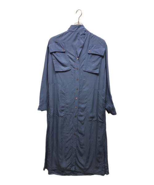LEMAIRE（ルメール）LEMAIRE (ルメール) ボウタイシャツワンピース ブルー サイズ:34の古着・服飾アイテム