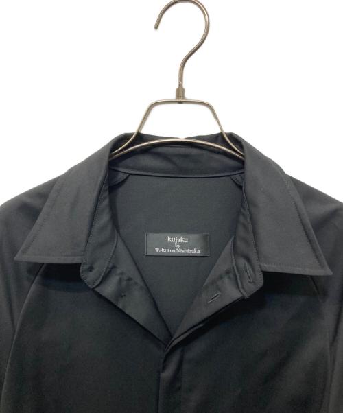 kujaku（クジャク）kujaku (クジャク) ウールギャバシャツワンピース ブラック サイズ:SIZE 1の古着・服飾アイテム