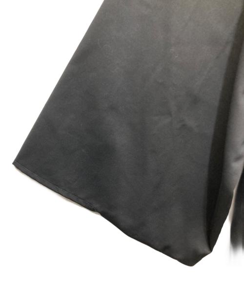 kujaku（クジャク）kujaku (クジャク) ウールギャバシャツワンピース ブラック サイズ:SIZE 1の古着・服飾アイテム