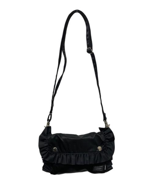 PORTER（ポーター）PORTER (ポーター) atmos (アトモス) タンカー フリルショルダーバッグ ブラックの古着・服飾アイテム