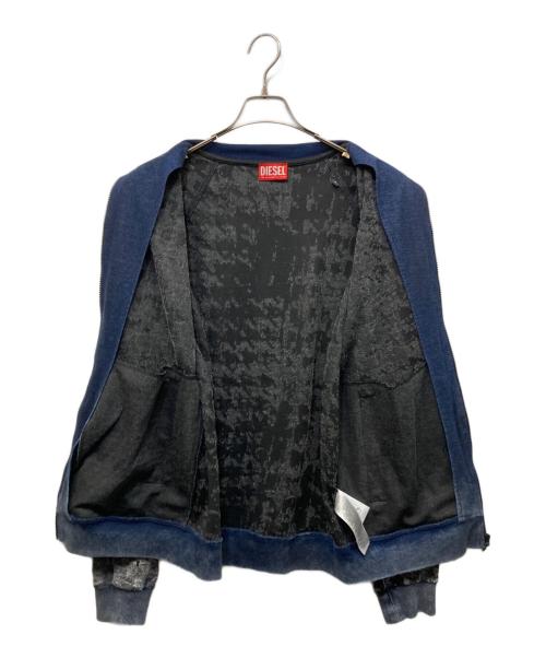 DIESEL（ディーゼル）DIESEL (ディーゼル) S-Corr ジップアップスウェット インディゴ サイズ:SIZE Lの古着・服飾アイテム