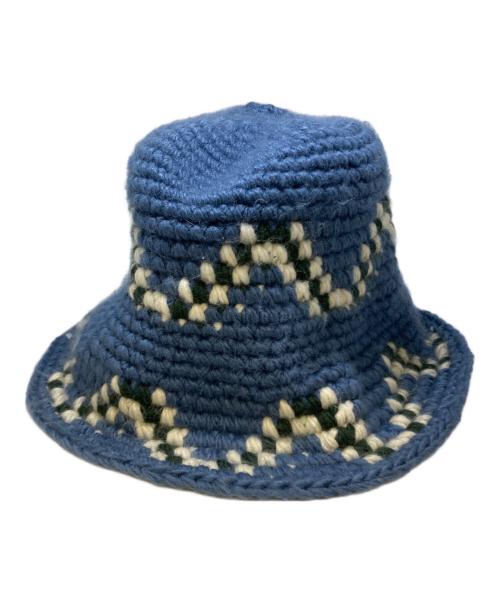 stussy（ステューシー）stussy (ステューシー) クラッシャーハット ブルーの古着・服飾アイテム