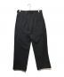 FLAGSTUFF (フラグスタフ) 2TUCK BORO SLACKS ブラック サイズ:SIZE M：10000円