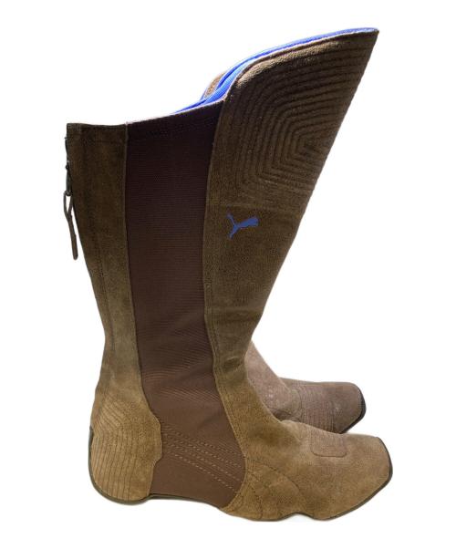 PUMA（プーマ）PUMA (プーマ) ロングブーツ ブラウン サイズ:24cmの古着・服飾アイテム