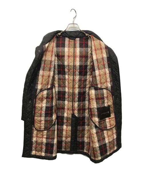MACKINTOSH LONDON（マッキントッシュ ロンドン）MACKINTOSH LONDON (マッキントッシュ ロンドン) キルティングタフタフーデットショートコート ブラック サイズ:38の古着・服飾アイテム