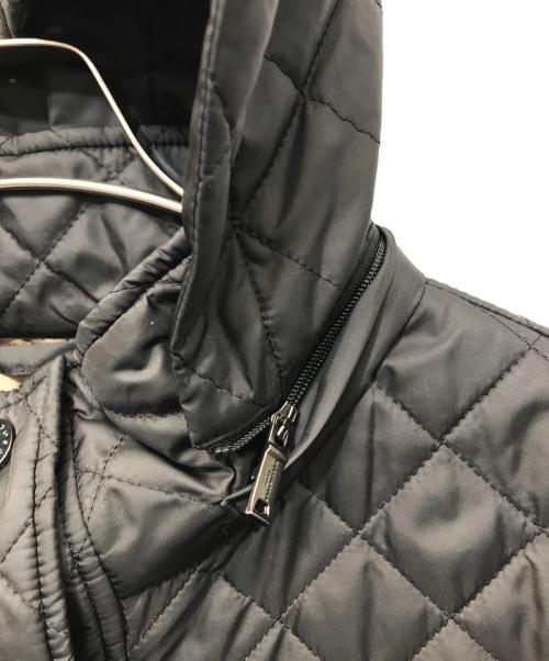 MACKINTOSH LONDON（マッキントッシュ ロンドン）MACKINTOSH LONDON (マッキントッシュ ロンドン) キルティングタフタフーデットショートコート ブラック サイズ:38の古着・服飾アイテム