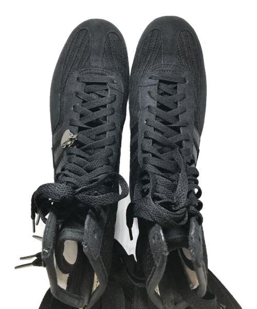 adidas（アディダス）adidas (アディダス) STELLA McCARTNEY (ステラマッカートニー) RASANT V3 フリンジハイカットスニーカー ブラック サイズ:24cmの古着・服飾アイテム