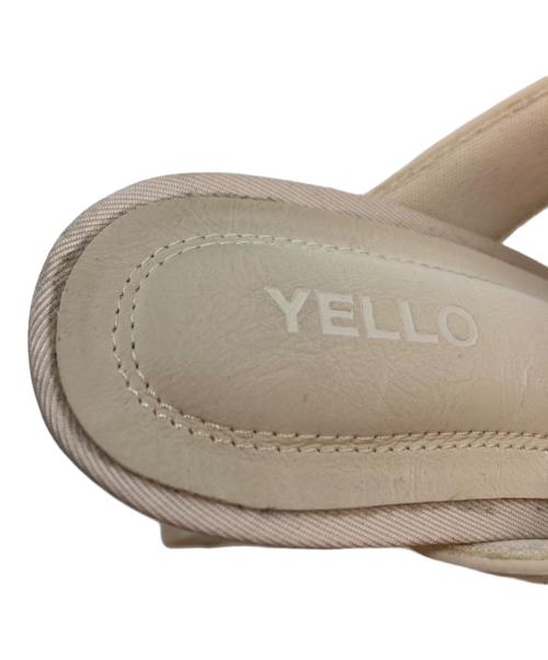 YELLO（イエロ）YELLO (イエロ) スニーカーミュール ベージュ サイズ:Lの古着・服飾アイテム